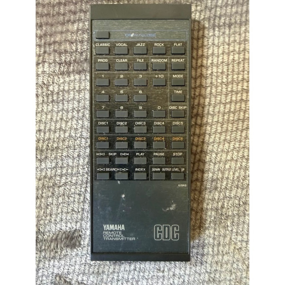 Yamaha VJ15410 Remote Control Transmitter for CDC 5-Disc CD Changer Black